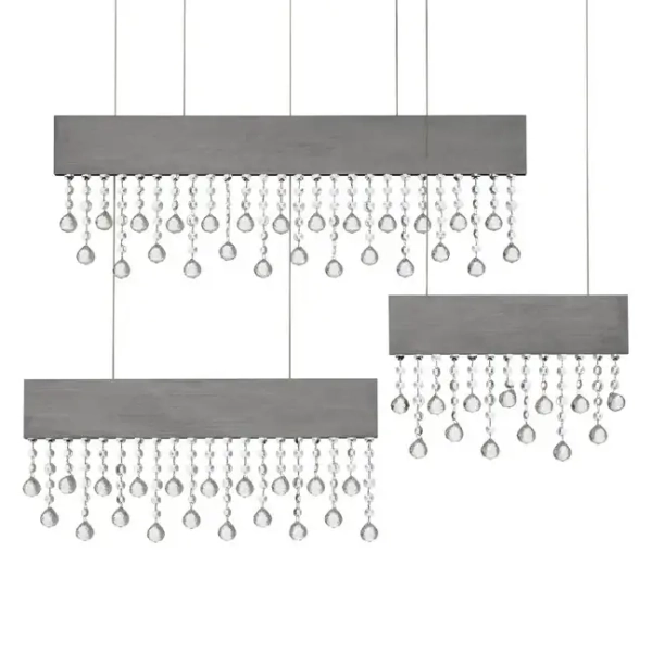 Potrójna lampa wisząca OLEVIRA LE45149 LED 84W 3500K ściemnialna szara