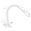 Lampa biurkowa z klipsem ZOZY 18256/03/30 Lucide LED 4W 3000K czarna