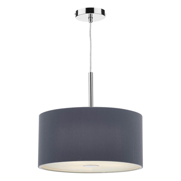 Wisząca lampa do biura Zaragoza ZAR1039 Dar Lighting srebrna biała szara
