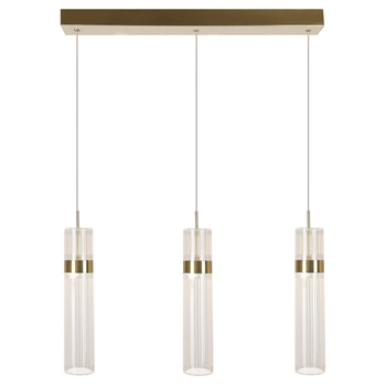 Zwisająca lampa Ambiente LP-1510/3L GD LED 18W 3000-6000K na listwie złota