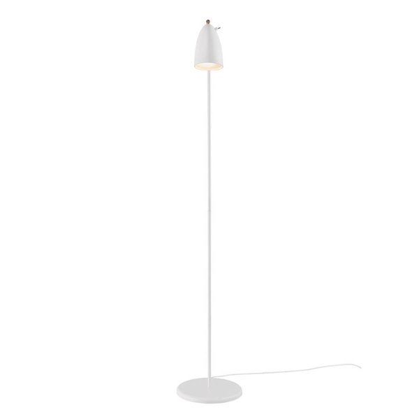 Lampa podłogowa do salonu Nexus 2020644001 metalowa z wtyczką biały