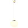 Lampa wisząca nad wyspę FOMENTO 363100108 Trio zwis bańka biały złoty outlet