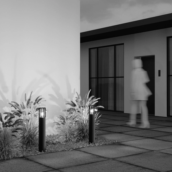 Stojący słupek ogrodowy Barrel O453FL-01GF Maytoni IP54 grafitowy