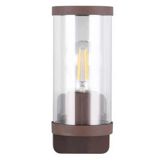 Elewacyjna lampa tuba Bonito R21596124 IP44 brązowy