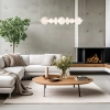 Wisząca lampa do sypialni DAPHNE ML0864 LED 40W 3000K biała złota