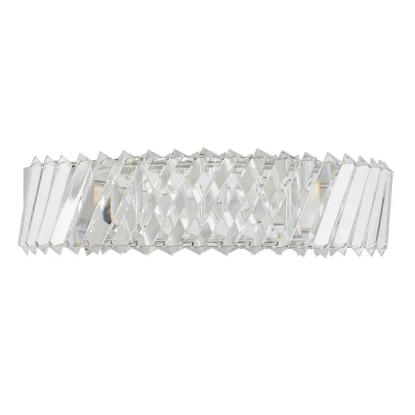 Kinkiet ścienny kryształowy LUXORA 11710 LED 15W 3000K nikiel