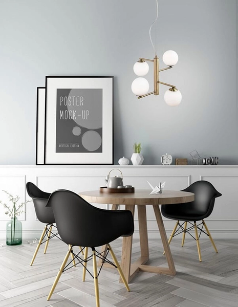 Modernistyczna lampa wisząca Talca do jadalni złota biała