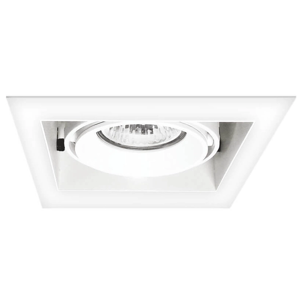 Minimalistyczna lampa wpuszczana Merano LP-2790/1RS WH frame sufitowa biała