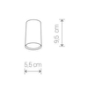 LAMPA sufitowa EYE S 6836 Nowodvorski metalowa OPRAWA downlight tuba czarna