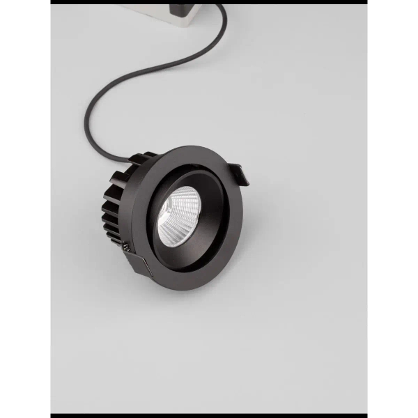 Wpuszczane oczko sufitowe MALLORCA czarne LE61579 LED 12W 3000K IP65 na taras
