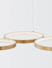Wisząca lampa pokojowa GARCIA LE42826 rings LED 28W 3000K złota
