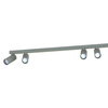 Nasufitowa lampa na listwie Fourty 11470 metalowa jedwabisty grafit