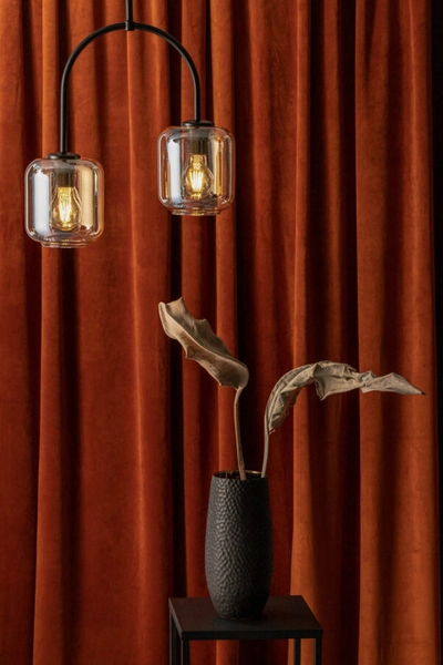 Plafon LAMPA loftowa SHINE 32242  Sigma sufitowa OPRAWA szklana plafoniera bursztynowe czarne