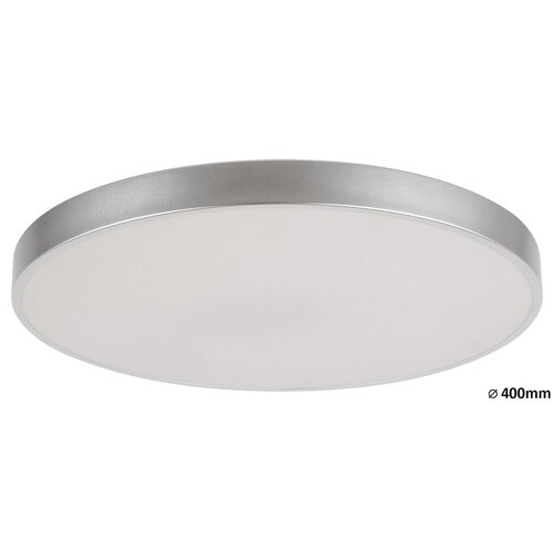 Nowoczesna LAMPA sufitowa TESIA 3315 Rabalux okrągły plafon LED 36W 4000K do salonu srebrny