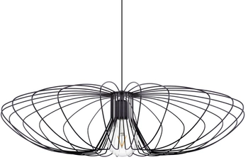 Wisząca lampa Tizi K-3409 industrialny druciak czarny