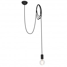 Industrialna LAMPA wisząca SPIDER 6792 Nowodvorski kabel OPRAWKA na żarówkę zwis czarna