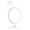 Ścienna lampa do ogrodu ARIA 11574 LED 15W 3000K IP54 terakota