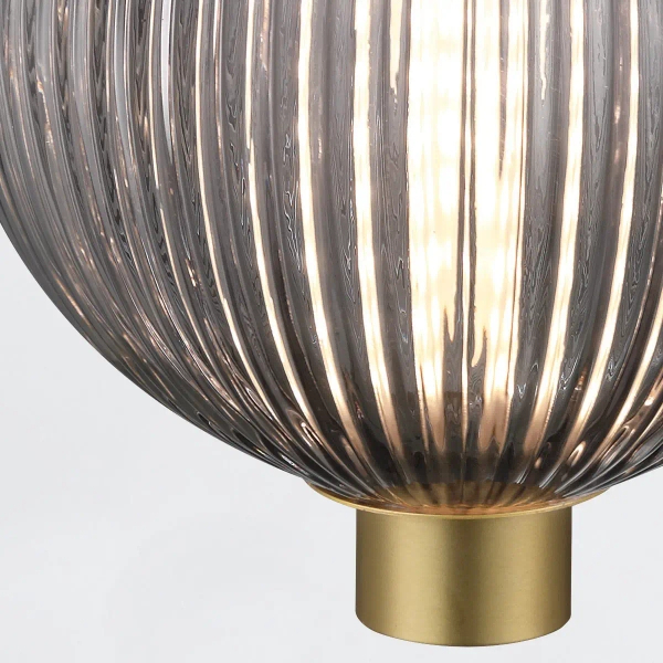 Okrągła lampa wisząca Palmas QN-PALMAS-1MP-BG LED 12W 3000K złota