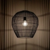 Lampa wisząca kuchenna Haiti 11167 Nowodvorski japandi cage bambusowa czarna