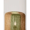 Lampka stołowa boho DULERMO LE45349 do sypialni sznurkowa brązowa zielona