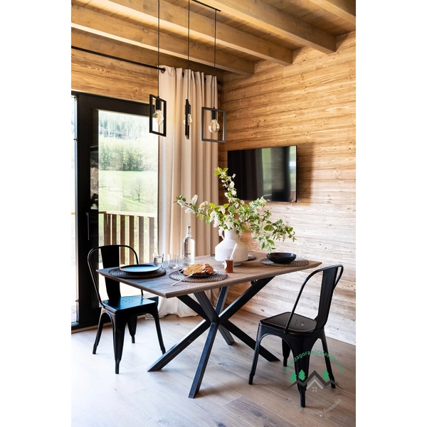 Wisząca LAMPA kwadratowa Lavaya K-4033 Kaja metalowa OPRAWA na listwie ZWIS ramki frame czarne