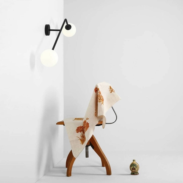 Modernistyczna lampa ścienna PURE 1064D1 Aldex szklane kule