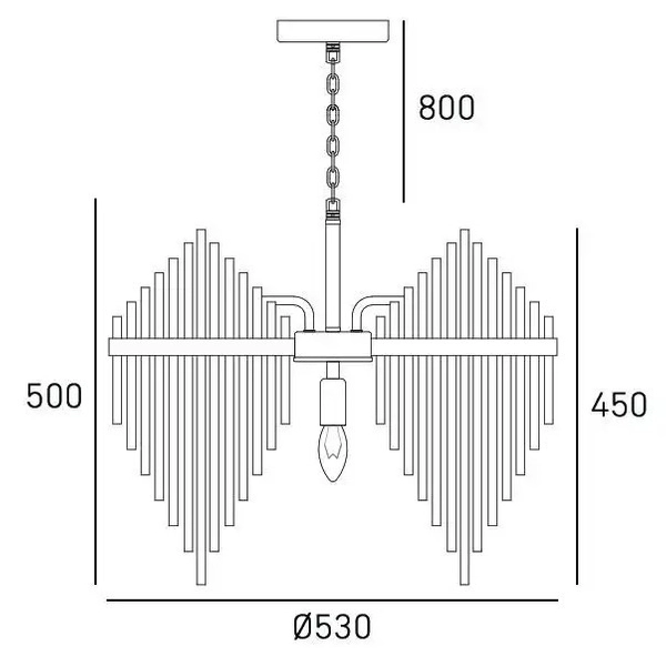 Glamour LAMPA wisząca REYKJAVIK P07097CP Cosmolight kryształowy ZWIS na łańcuchu szampański