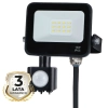 Naświetlacz z czujnikiem ruchu EKN1624 LED 10W 4000K PIR IP65 czarny