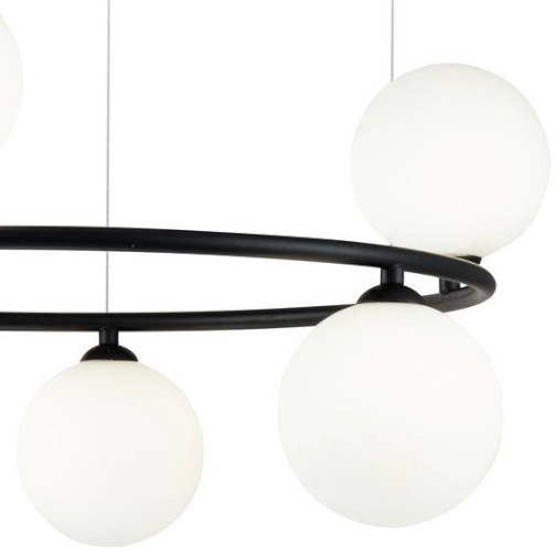 LAMPA wisząca RING MOD013PL-06B Maytoni modernistyczna OPRAWA szklane kule zwis czarny