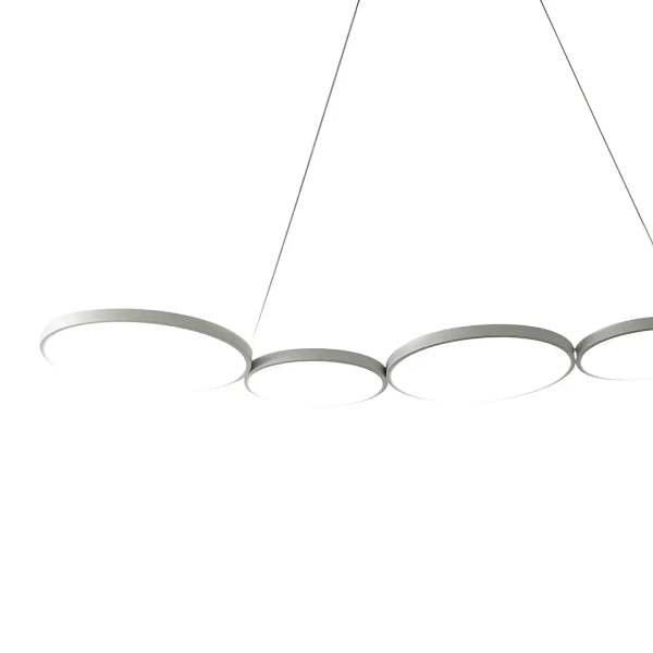 Okrągły żyrandol OLYMPIA ML1176 LED 50W 4000K nad stół biały