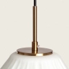 Szklana wisząca lampa Dizzaro ABR-LWSM-DIZZ glamour biała złota