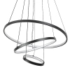 Ledowa zwisająca lampa obręcz Beliza 72346 LED 90W 3000-6500K czarny