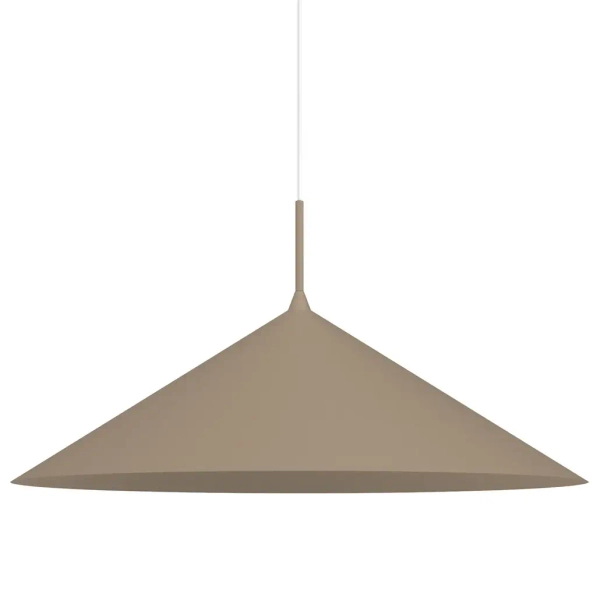 Wisząca lampa do salonu Capital MLP2471 stożek regulowana beżowy