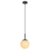 Wisząca lampa kula Dorado LP-002/1P BK do salonu czarny biały