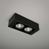 Plafon LAMPA sufitowa UTO 1144 Shilo natynkowa OPRAWA metalowa prostokątna czarna