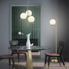 Loftowa LAMPA wisząca NYXIS  DL308302000 Trio szklana OPRAWA zwis kule mosiądz białe