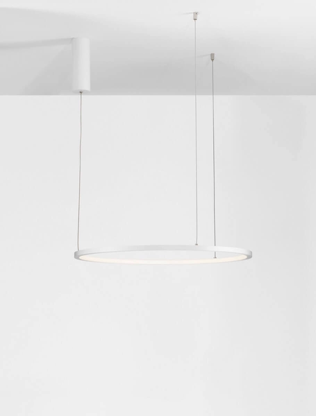 Biała lampa wisząca TOLUCA LE42783 do sypialni LED 36W ring