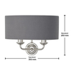 Lampa ścienna Highclere 94406 Endon podwójny antyk szary nikiel