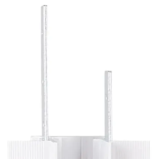 Szynowy kątowy łącznik magnetyczny MT0025 ściana-sufit biały