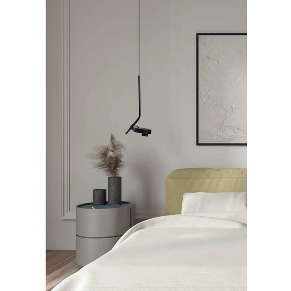 Zwisowa lampa ISEO AZ5634 Azzardo LED 7W 3000K do salonu metalowa czarna