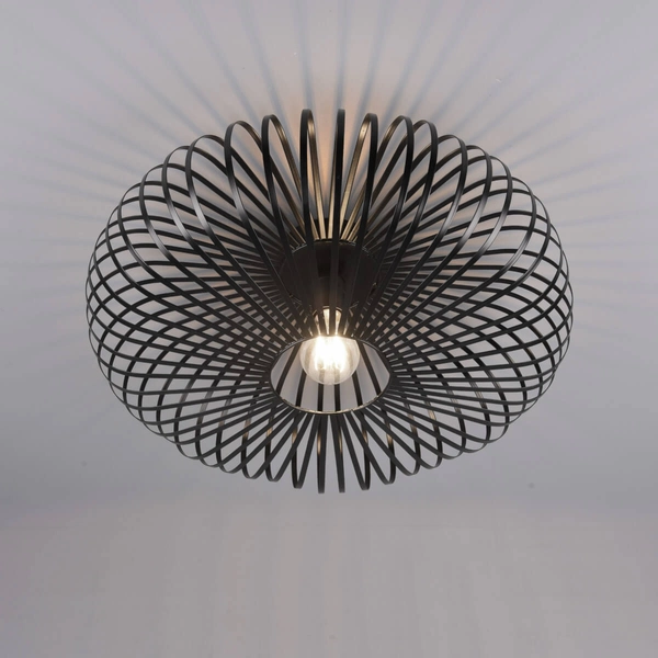 Druciana lampa sufitowa JOHANN 606905032 Trio jadalniana metalowa czarna