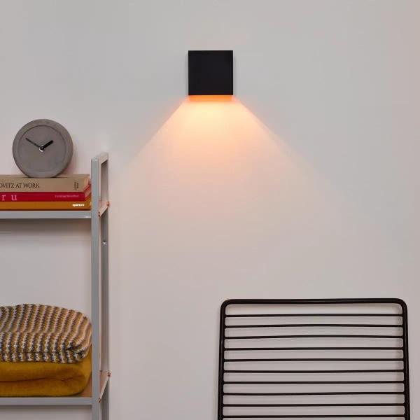 Kinkiet na ścianę XIO 09217/04/30 Lucide do salonu loft czarny