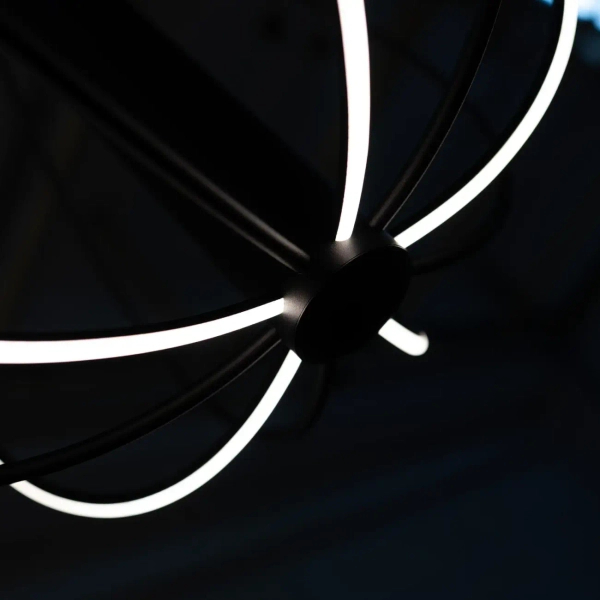 Druciana lampa wisząca do salonu CAMELIA LED 41W 3000K AZ6779 różowa złota aluminiowa