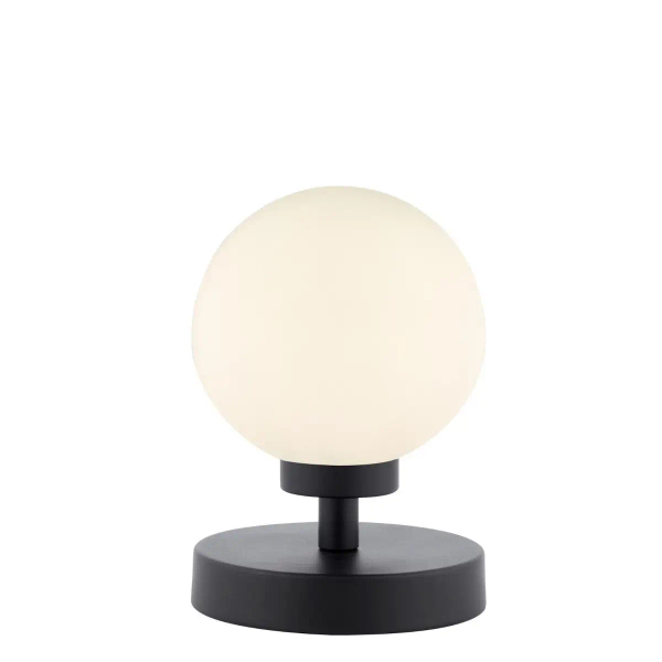 Dotykowa lampa stołowa Esben ESB4122-02 do salonu kula czarna