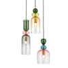 Lampa wisząca Manso PND-37462-3A-MC-GD potrójna multikolor