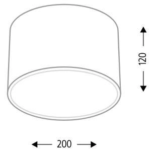 Plafon LAMPA sufitowa ZAMA 1128 Shilo natynkowa OPRAWA metalowa okrągła czarna