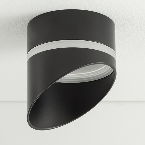 Punktowa lampa sufitowa Vis 10485 Nowodvorski podtynkowa skośna czarna
