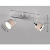 Materiałowa lampa sufitowa Arosa 812100206 do pokoju srebrna chrom