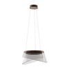 Wisząca lampa Foren PND-59178-47W-3K Italux LED 47W 3000K brązowy przezroczysty