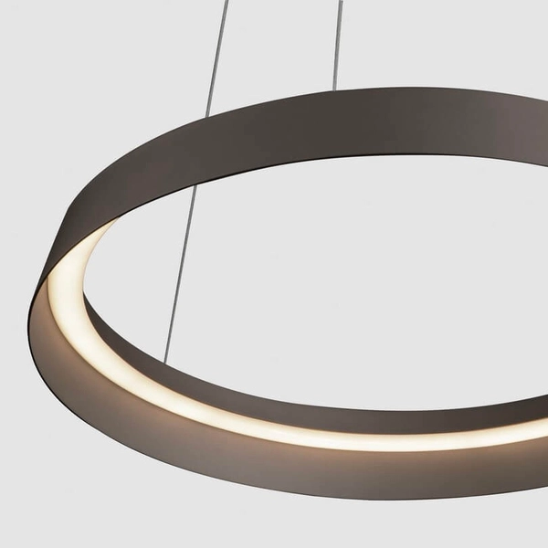 Lampa wisząca nad łóżko BATALLAS LE44787 LED 38W 3000K ring brązowy